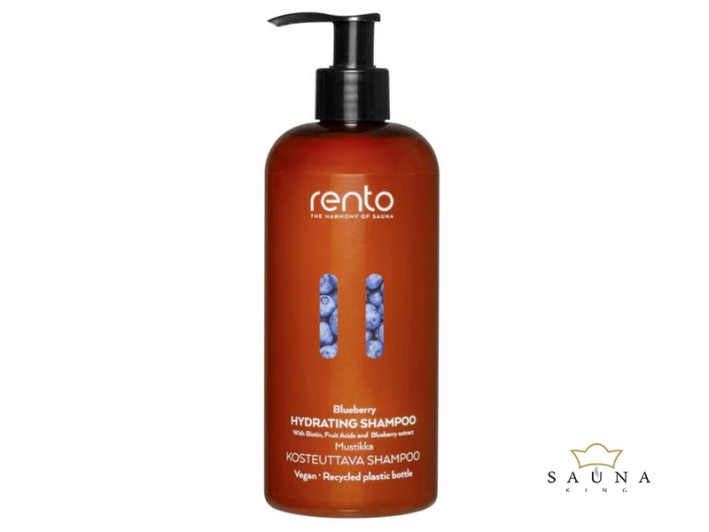 RENTO pflegende shampoo nach der sauna, Blaubeere, 400ml