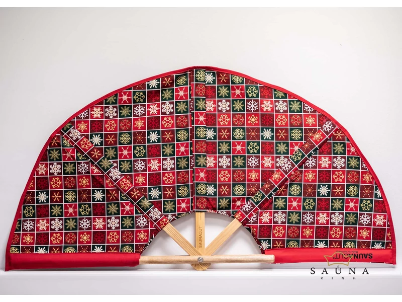 SAUNAGUT Sauna-Fächer Bezug „Christmas VI.”