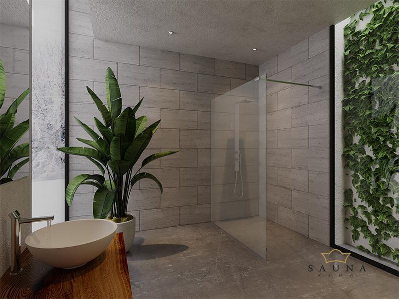 Sauna King Glas Walk In Dusche B 140 Cm H 0cm In 4 Glasfarben Sauna King Fertige Glasduschen